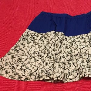 Embroidered Anthropologie skirt